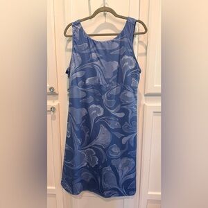 NWOT XL Columbia Women’s Blue Patterned Sleeveless Dress